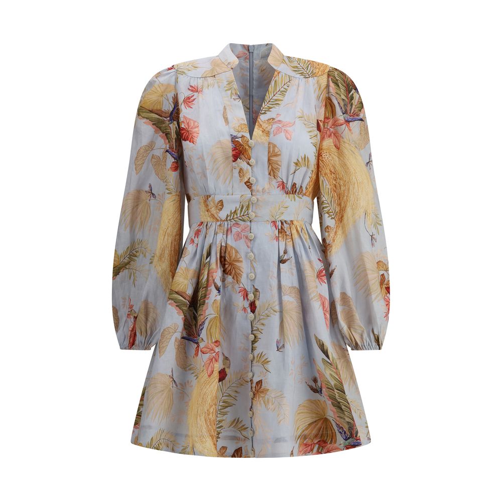 Zimmermann Mehrfarbiges Leinen-Freizeitkleid