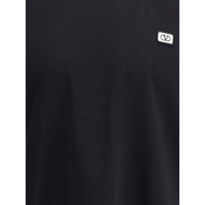 Schwarzes Baumwoll-T-Shirt von Valentino