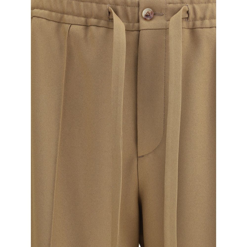Valentino Braune Freizeithose aus Polyester