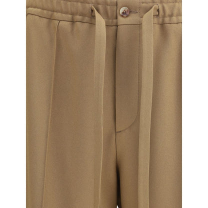 Valentino Braune Freizeithose aus Polyester