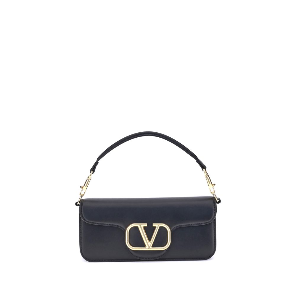 Valentino Garavani Schultertasche aus schwarzem Kalbsleder (Bos Taurus)