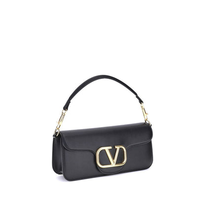 Valentino Garavani Schultertasche aus schwarzem Kalbsleder (Bos Taurus)