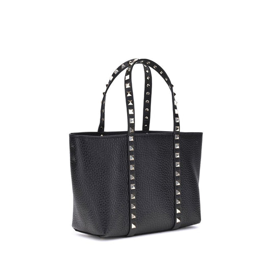 Valentino Garavani Schultertasche aus schwarzem Kalbsleder (Bos Taurus)