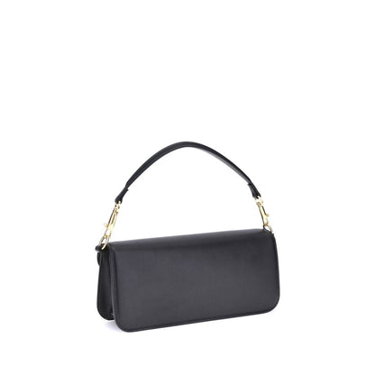 Valentino Garavani Schultertasche aus schwarzem Kalbsleder (Bos Taurus)