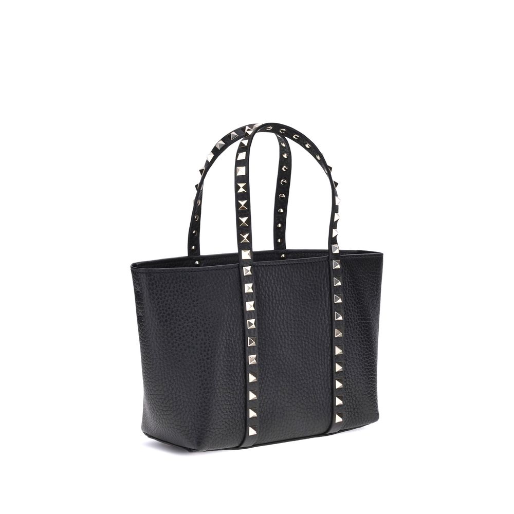 Valentino Garavani Schultertasche aus schwarzem Kalbsleder (Bos Taurus)