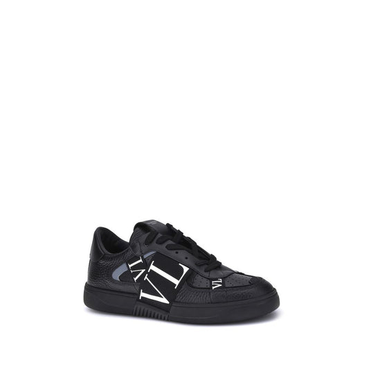 Valentino Garavani Schwarze Gummi-Sneaker mit niedrigem Schaft