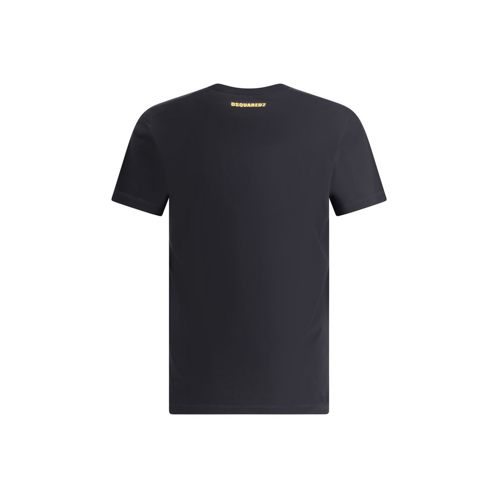 Dsquared² Schwarzes Baumwoll-T-Shirt