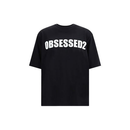 Dsquared² Schwarzes Baumwoll-T-Shirt