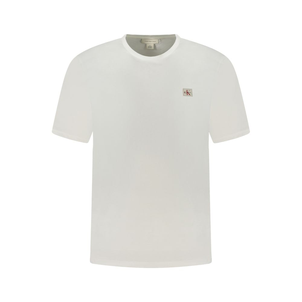 Calvin Klein – Weißes Baumwoll-T-Shirt für Herren