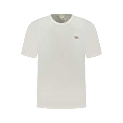 Calvin Klein – Weißes Baumwoll-T-Shirt für Herren