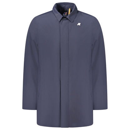 K-WAY Blue Polyamide Men Jacket
