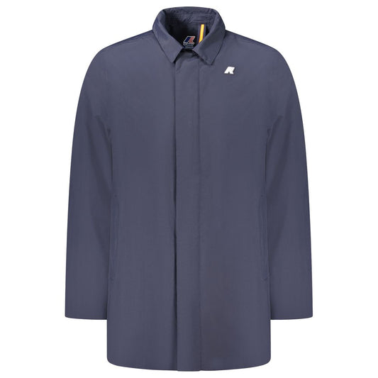 K-WAY Blue Polyamide Men Jacket