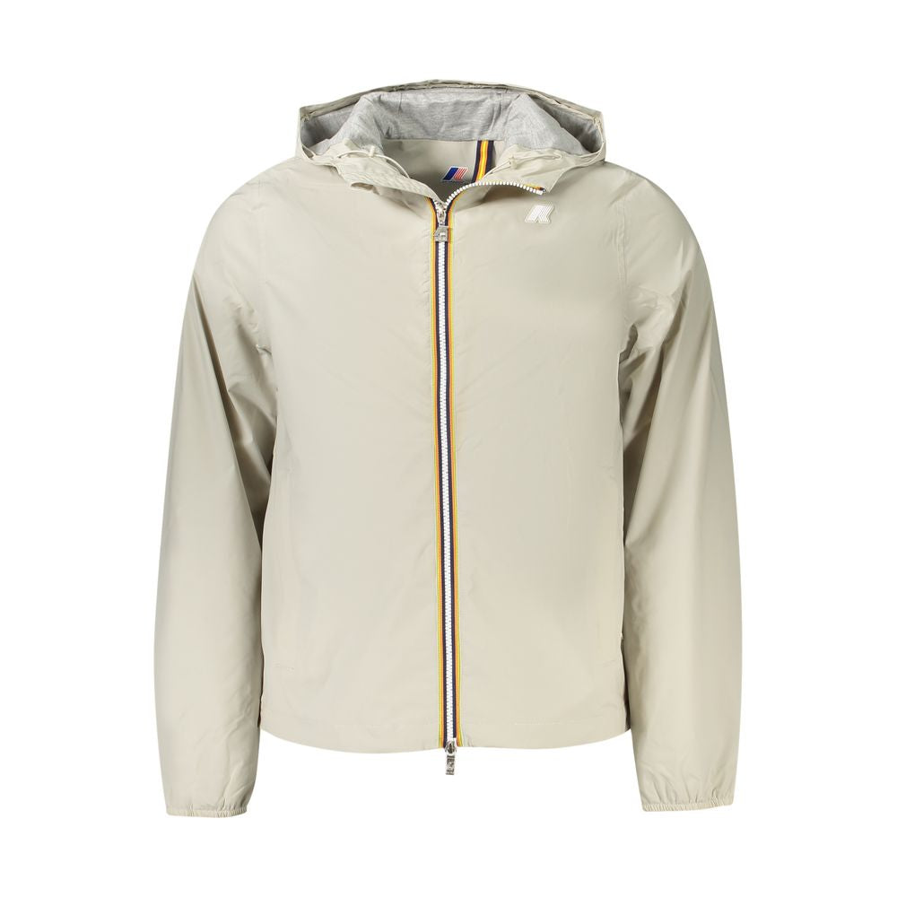 K-WAY Beige Nylon Herrenjacke
