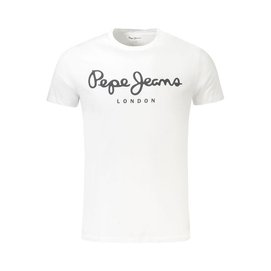 Pepe Jeans White Cotton Men TShirt