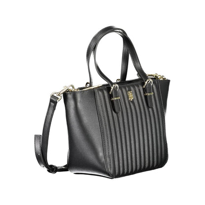 Tommy Hilfiger – Schwarze Polyethylen-Handtasche