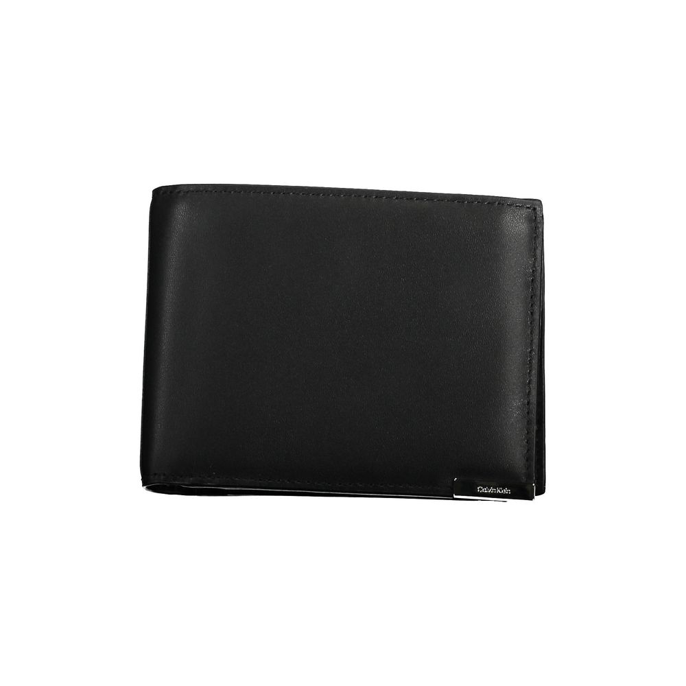 Calvin Klein Schwarze Lederbrieftasche
