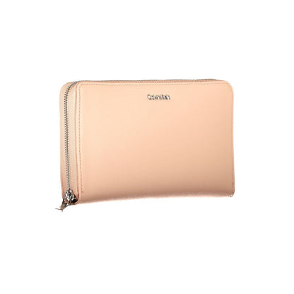 Calvin Klein – Rosafarbene Polyethylen-Geldbörse