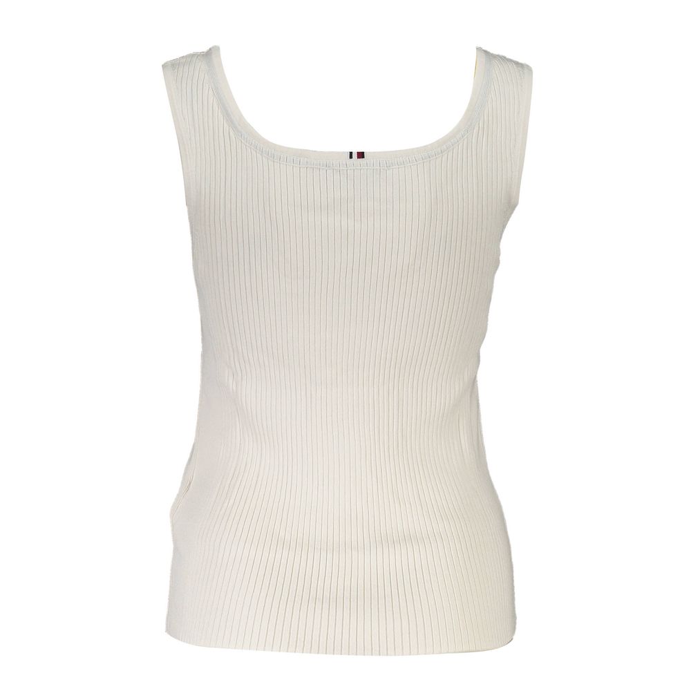 Tommy Hilfiger – Weißes Modal-Oberteil für Damen