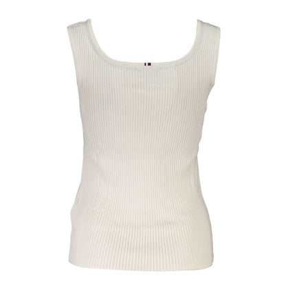 Tommy Hilfiger – Weißes Modal-Oberteil für Damen