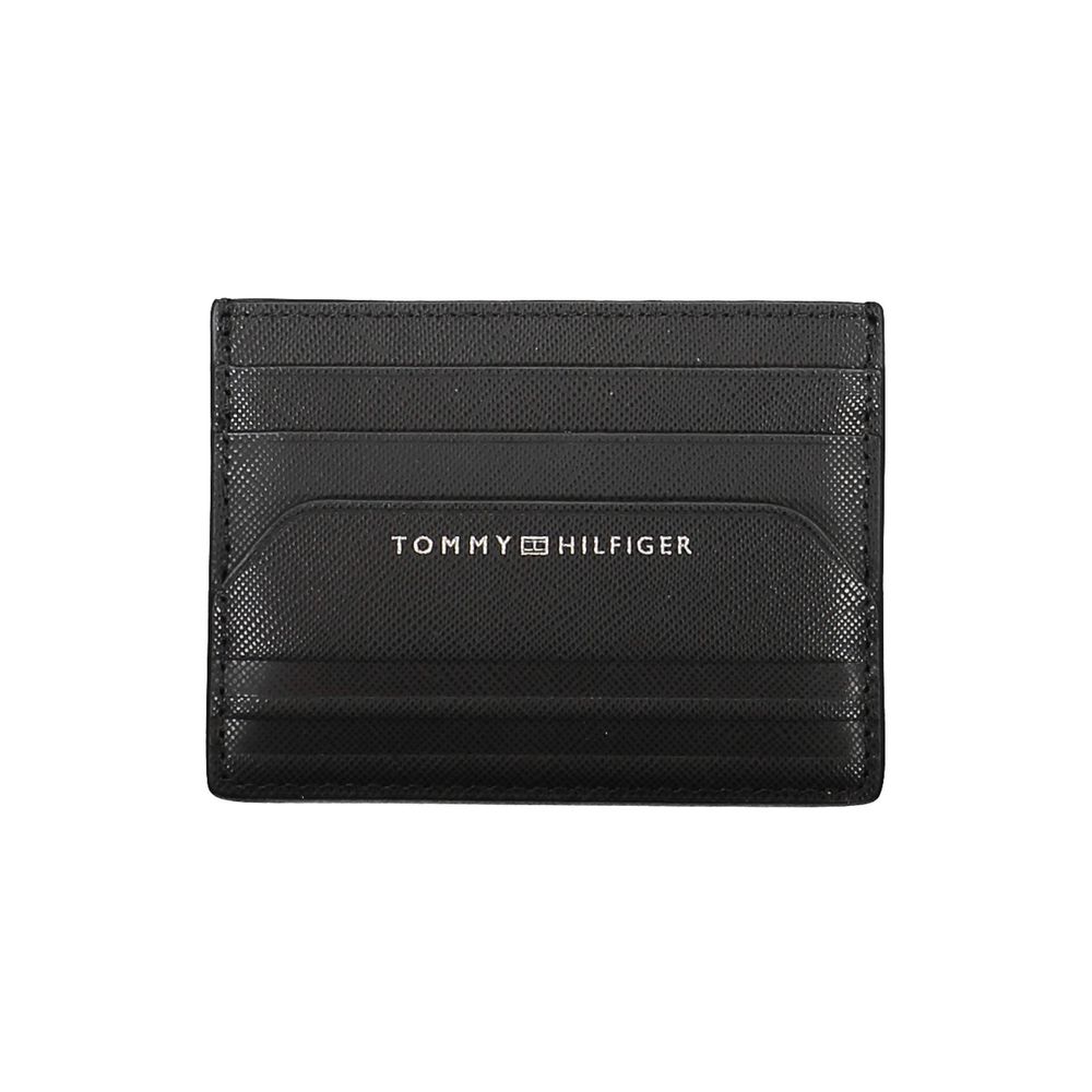 Tommy Hilfiger – Schwarze Lederbrieftasche