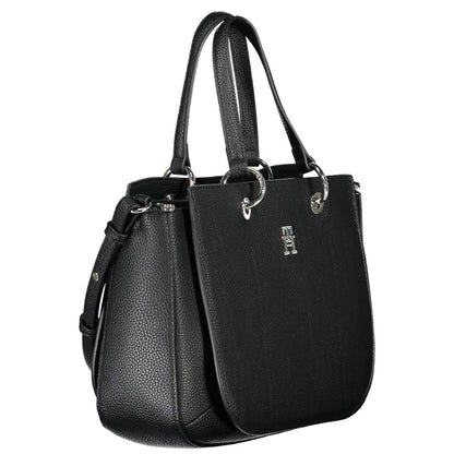 Tommy Hilfiger – Schwarze Polyethylen-Handtasche
