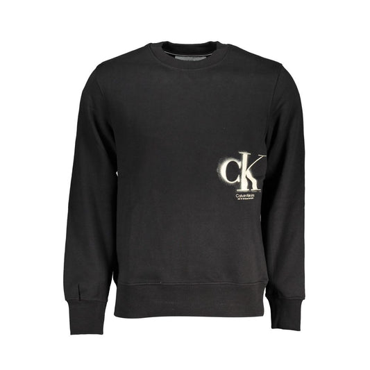 Calvin Klein Herrenpullover aus schwarzer Baumwolle