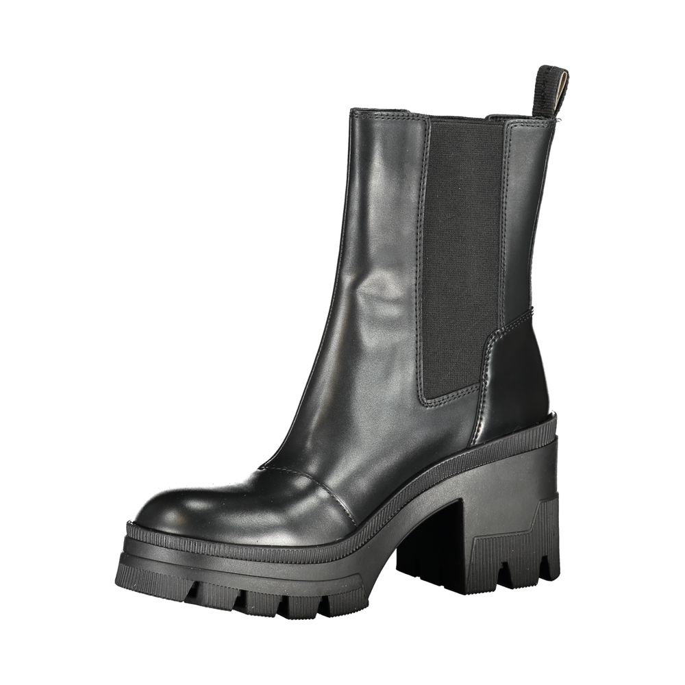 Calvin Klein Damenstiefel aus schwarzem Leder