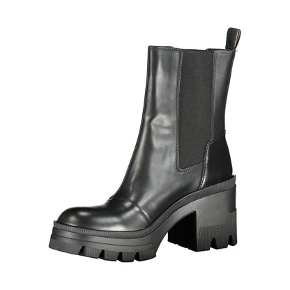 Calvin Klein Damenstiefel aus schwarzem Leder