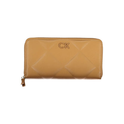 Calvin Klein Braune Polyester-Geldbörse