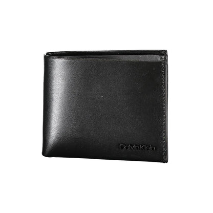 Calvin Klein Schwarze Lederbrieftasche