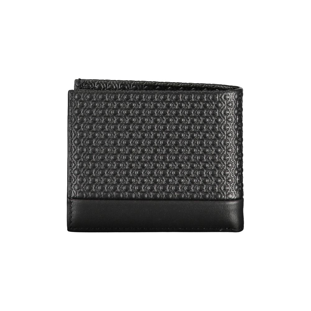 Calvin Klein Schwarze Lederbrieftasche