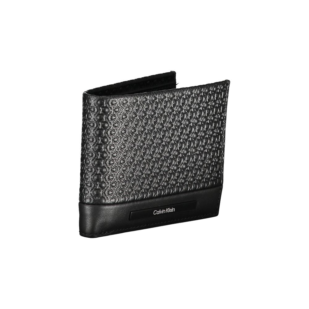 Calvin Klein Schwarze Lederbrieftasche