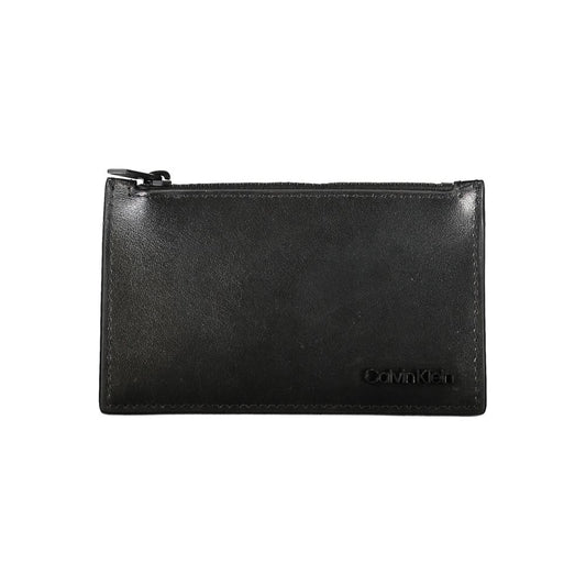 Calvin Klein Schwarze Lederbrieftasche