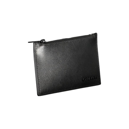 Calvin Klein Schwarze Lederbrieftasche
