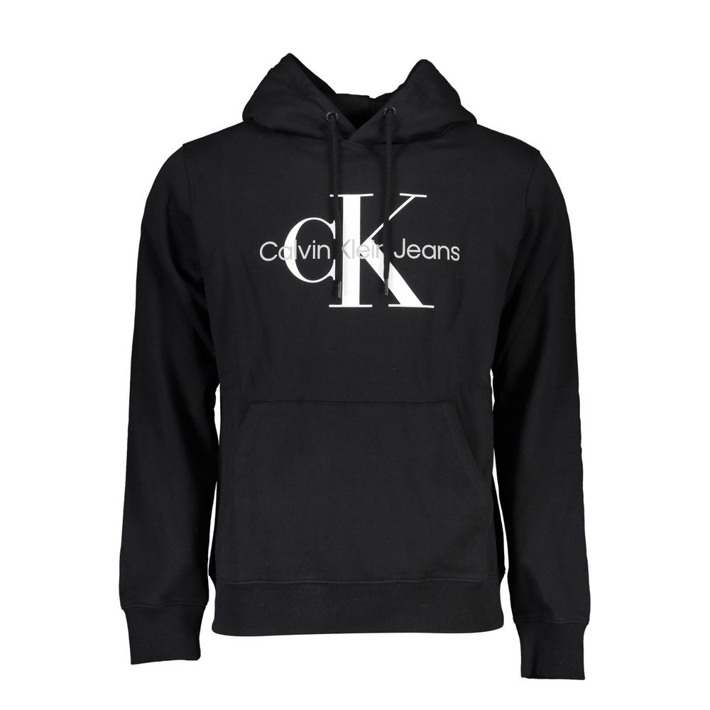 Calvin Klein Herrenpullover aus schwarzer Baumwolle