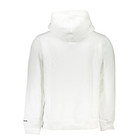 Calvin Klein Herren-Kapuzenpullover aus weißer Baumwolle