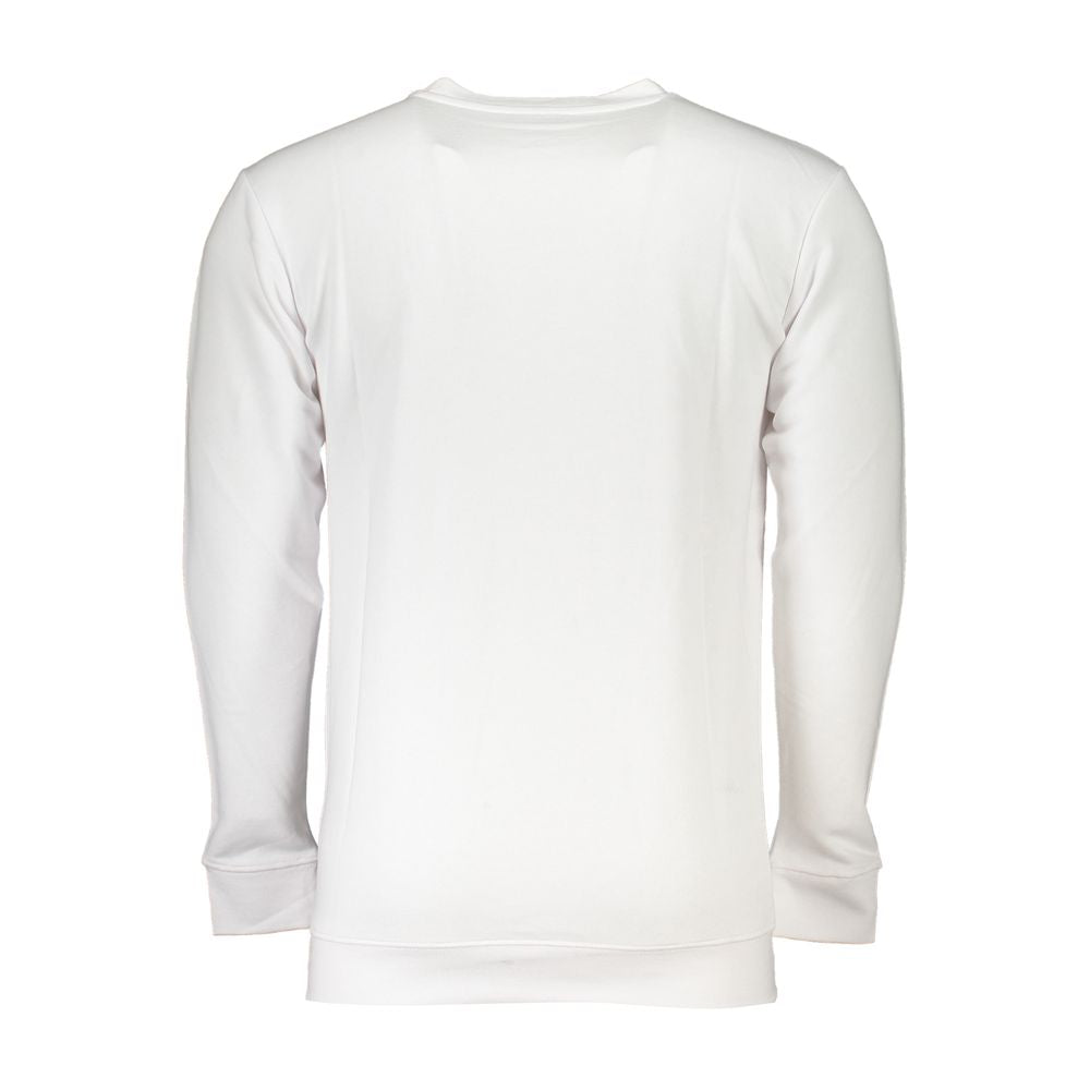 Cavalli Class Weißer Baumwollpullover für Herren