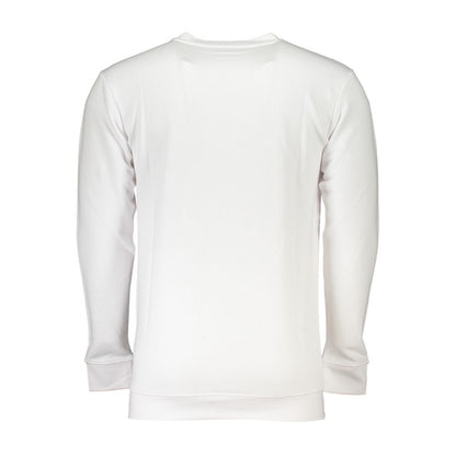 Cavalli Class Weißer Baumwollpullover für Herren