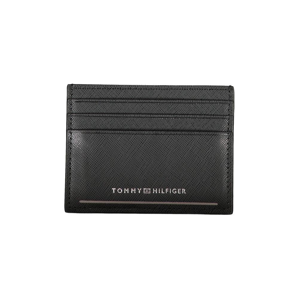 Tommy Hilfiger – Schwarze Lederbrieftasche