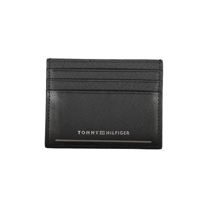Tommy Hilfiger – Schwarze Lederbrieftasche