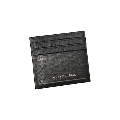 Tommy Hilfiger – Schwarze Lederbrieftasche