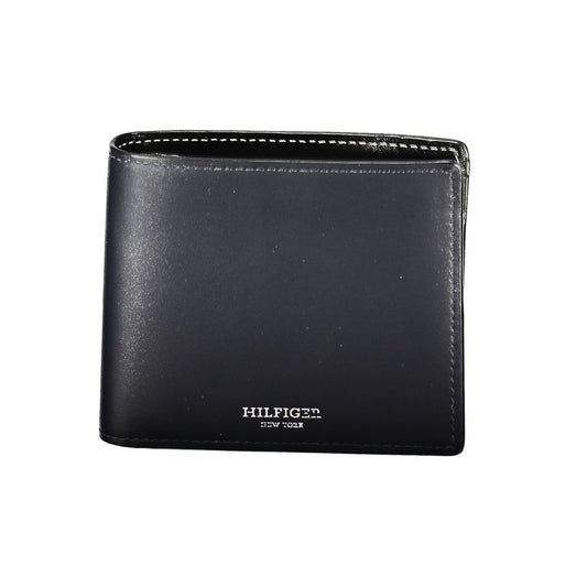 Tommy Hilfiger – Blaue Lederbrieftasche
