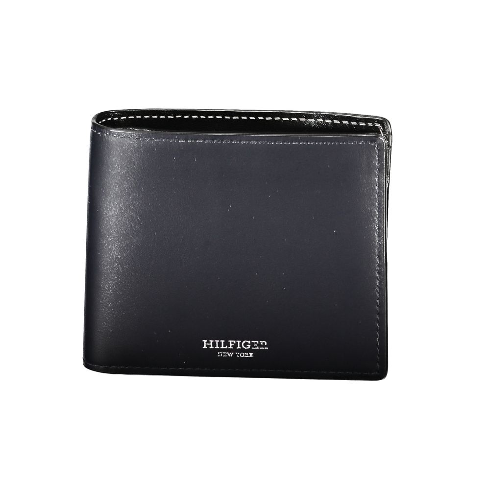 Tommy Hilfiger – Blaue Lederbrieftasche
