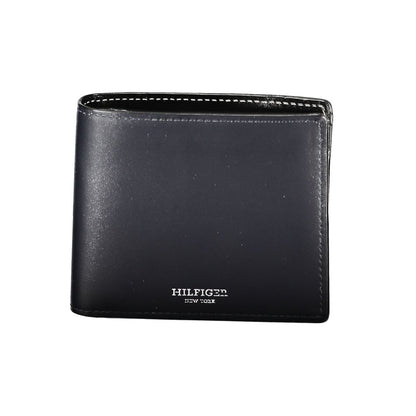 Tommy Hilfiger – Blaue Lederbrieftasche