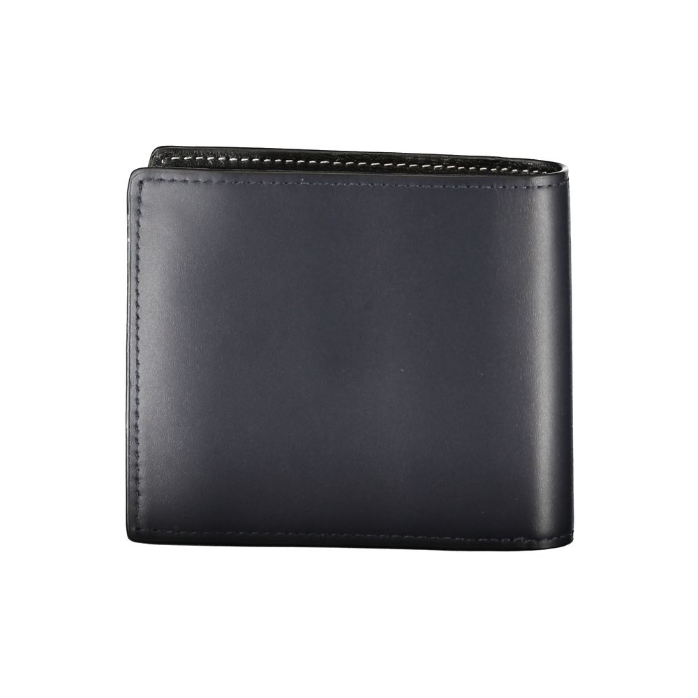 Tommy Hilfiger – Blaue Lederbrieftasche