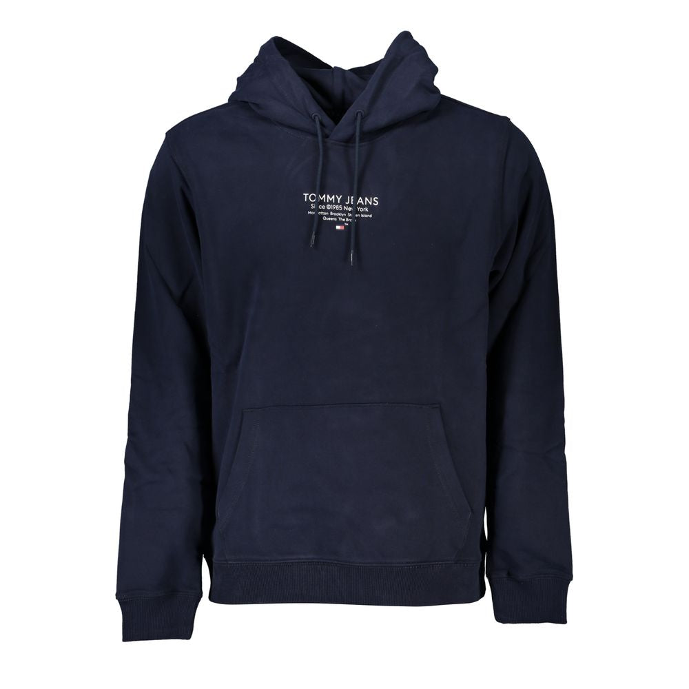 Tommy Hilfiger Blauer Herrenpullover aus Baumwolle mit Kapuze