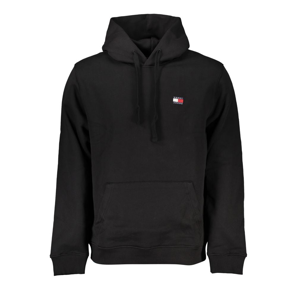 Tommy Hilfiger Schwarzer Baumwollpullover für Herren mit Kapuze