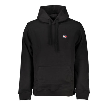 Tommy Hilfiger Schwarzer Baumwollpullover für Herren mit Kapuze