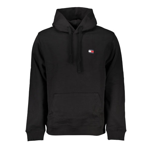 Tommy Hilfiger Schwarzer Baumwollpullover für Herren mit Kapuze