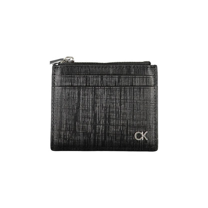 Calvin Klein Schwarze Lederbrieftasche